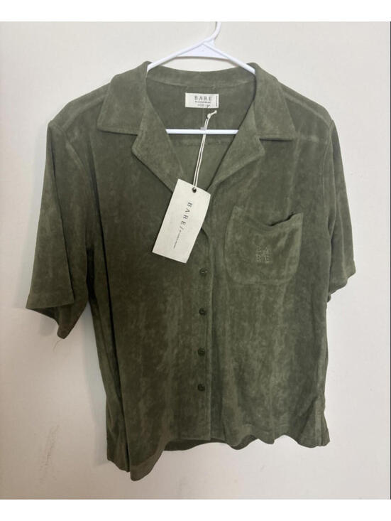 Charlie Holiday Tops - Bare by Charlie Holiday The Terry Towelling Shirt, SZ M, NWT, #CH1